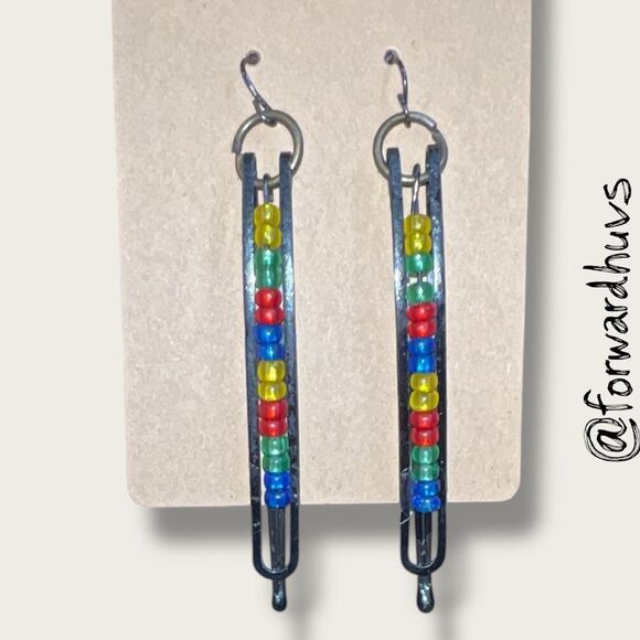 Bundle Sale 3 for $15 | Hand Crafted Barrette-Inspired Design Earrings - Picture 5 of 7